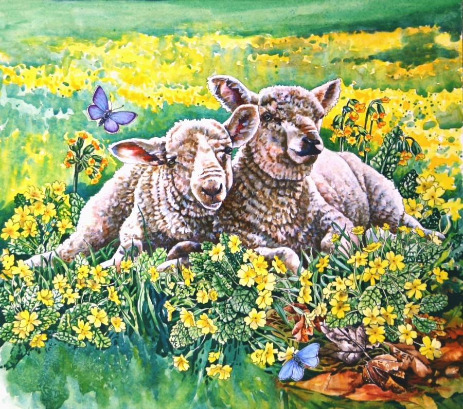 Spring Lambs Artist: Zoe Elizabeth Norman