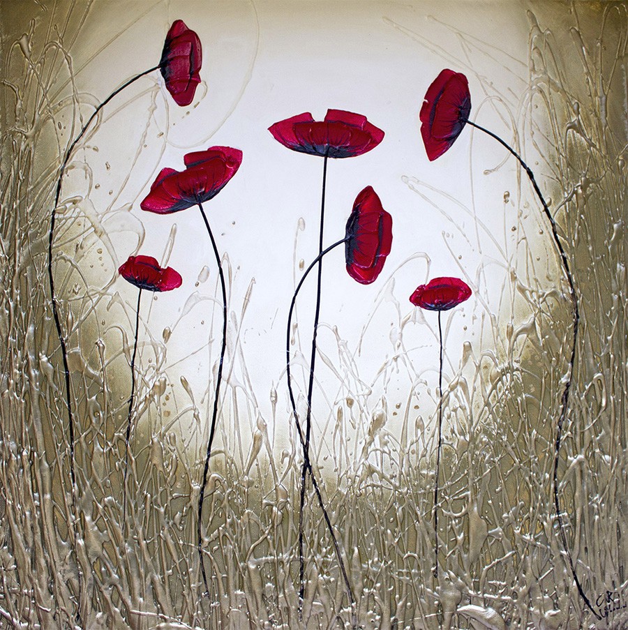 Honesty Poppies by CK Wood
