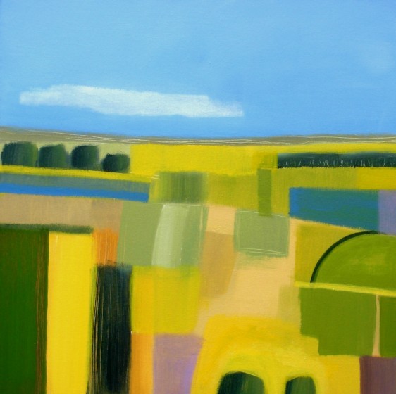 Abstract Surrey Landscape II by Jan Rippingham