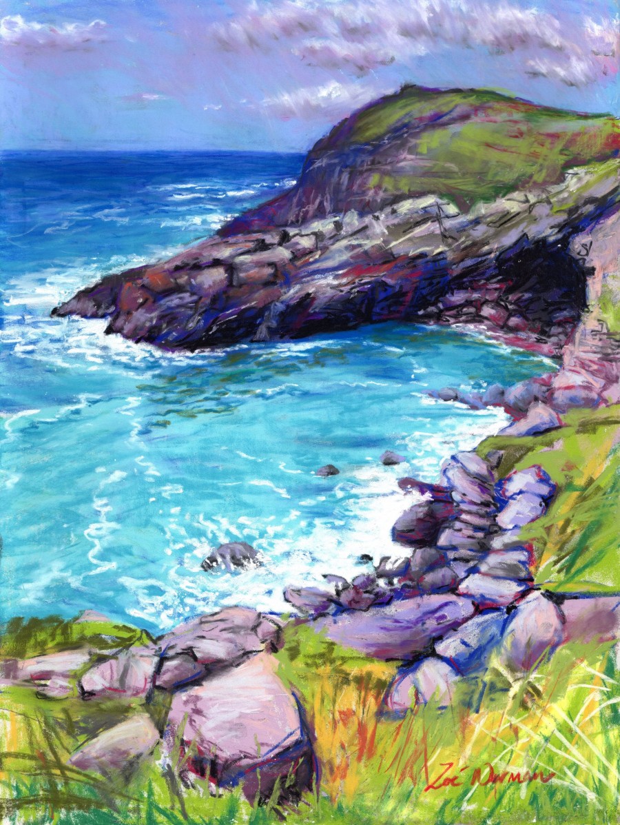 Cornwall Cove at Tintagel by Zoe Elizabeth Norman