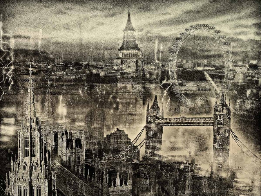 Feeling London in the night by Nellie Vin
