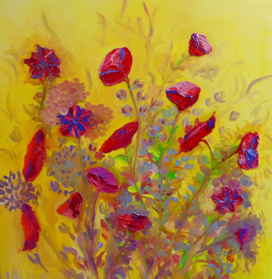Golden Poppies by Lesley Blackburn