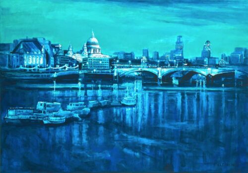 London Blues from st Paul's to the Gherkin by Patricia Clements