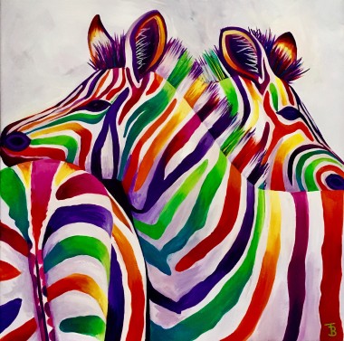 Rainbow Zebra Hug