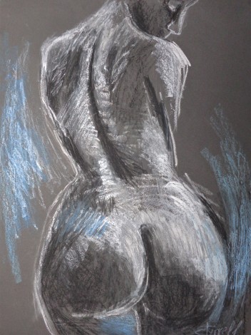 female nude back and buttocks 