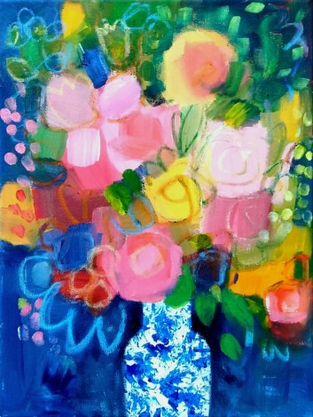 Summer Flowers in a Chinese Vase VIII