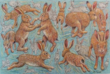 Hares full view 