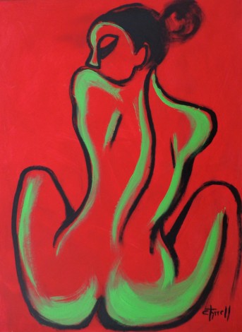 Red And Green Figure