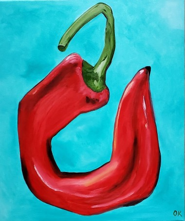 Red Hot Chili pepper  24  x 28 inches 