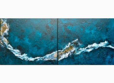 Undiscovered Sea - diptych