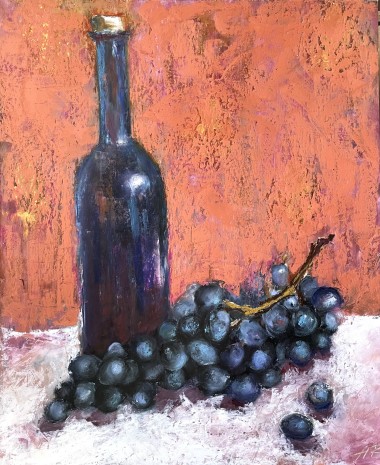 Red Wine And Grapes