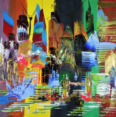 City of London Abstract Painting 845