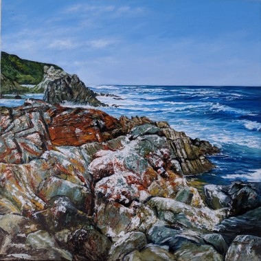 Coastal painting - front view