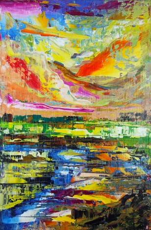 Colorful abstract landscape 809