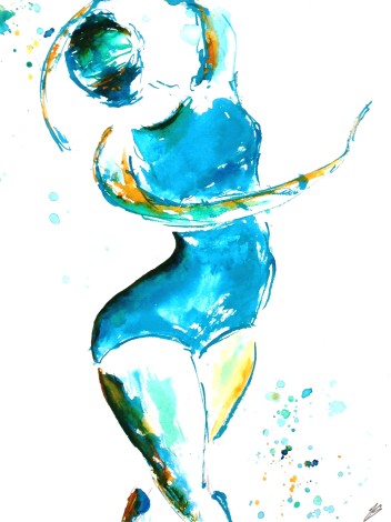 Dancer in Turquoise