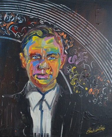 Daniel Craig colourful portrait