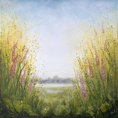 Yellow Green Landscape painting