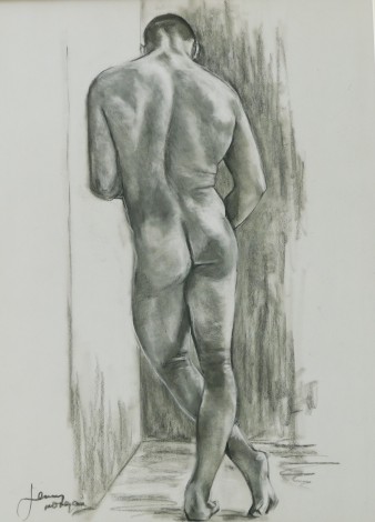 #nude #male #figure #erotic #drawing #study