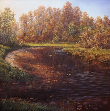 Autumnal Landscape - Forest Brook II
