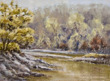 Near Lopwell Dam oil painting by David Mather