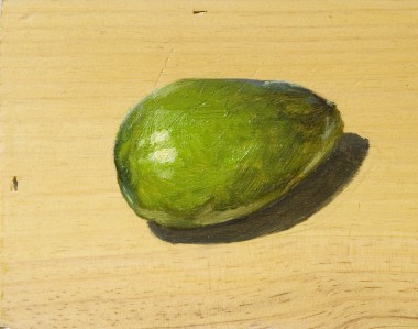 Modern Still Life of Green Avocado 