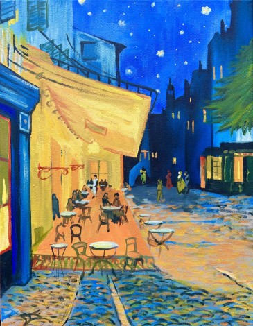 "Cafe Terrace at night" - Van Gogh reproduction