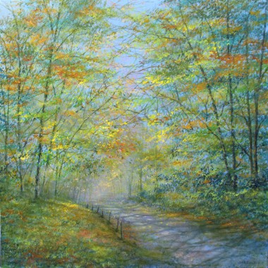 Misty Autumn Lane