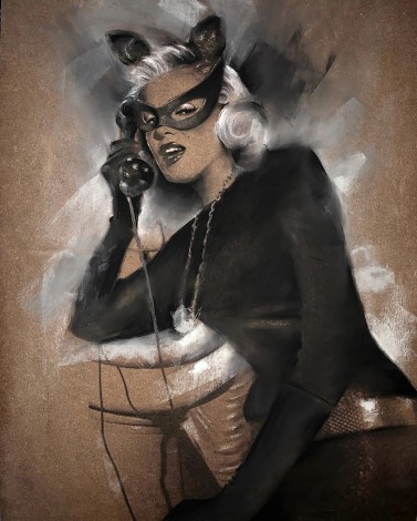 Retro Marilyn Monroe Catwoman