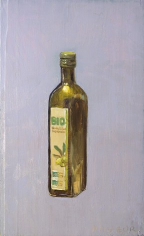 Modern still Life of Oil Bottle
