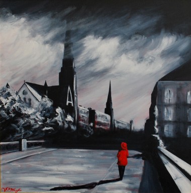 Red coat and Church Steeples