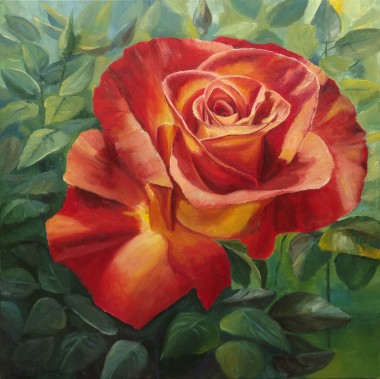 Floral Oil Painting Rose