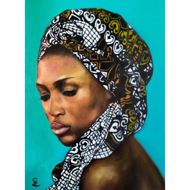 PORTRAIT OF "BLACK WOMAN WITH TURBAN"