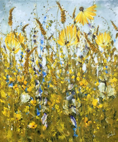 yellow flower painting