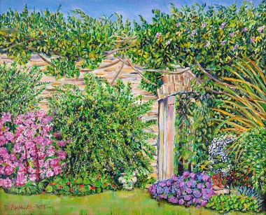 WALLED GARDEN GATE Painting